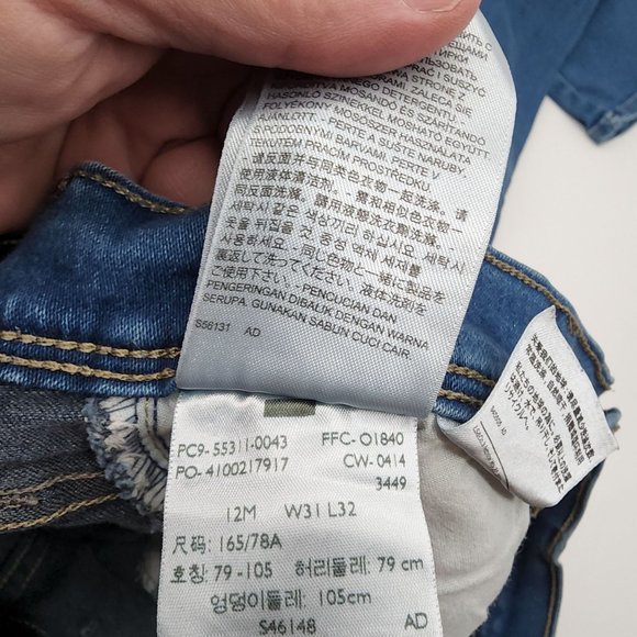 Levis 512 Perfectly Slimming Skinny leg Jeans Womens Size 12 - Picture 4 of 4